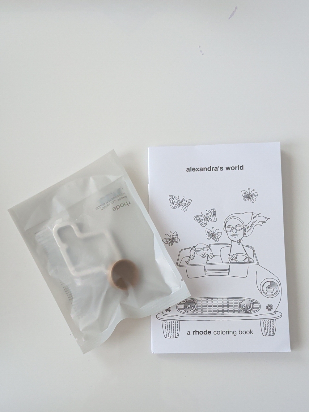 Rhode Skincare Alexandra Leclerc Carabiner And Coloring Book New